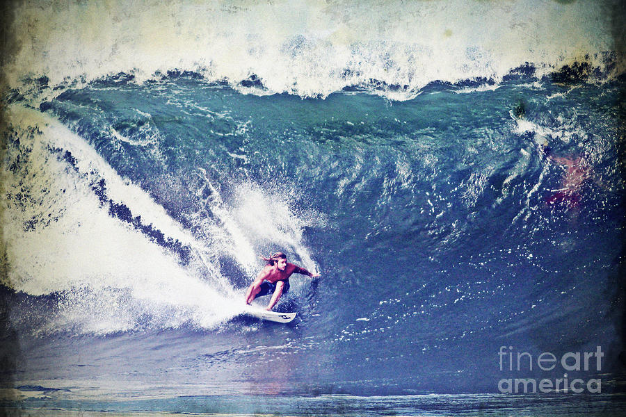 Heath Joske Surfing Pipeline Photograph by Paul Topp