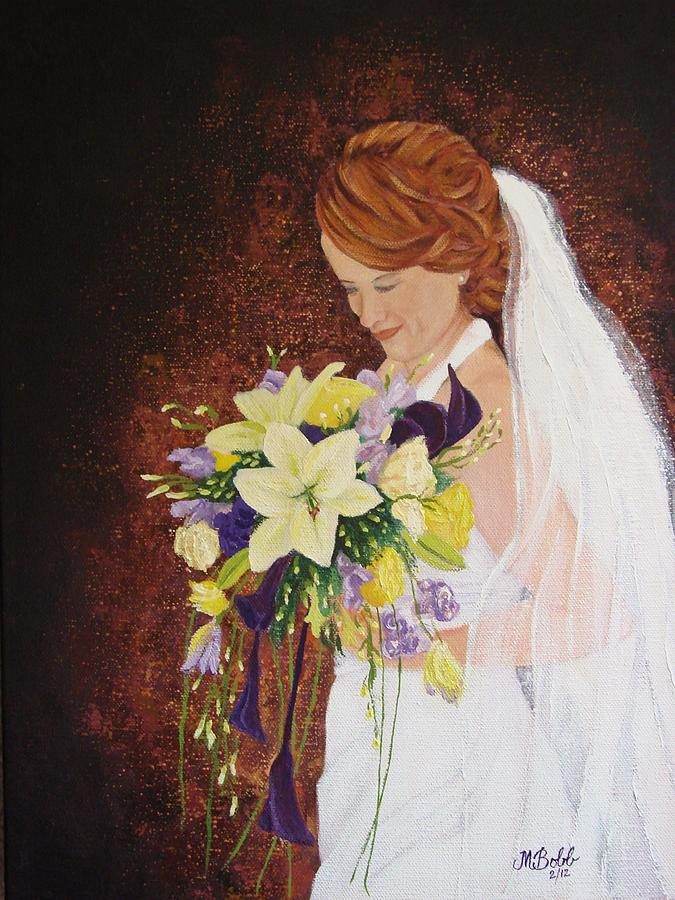 Bride Painting - Heathers Special Day by Margaret Bobb Bride Painting - Heathers Special Day by Margaret Bobb