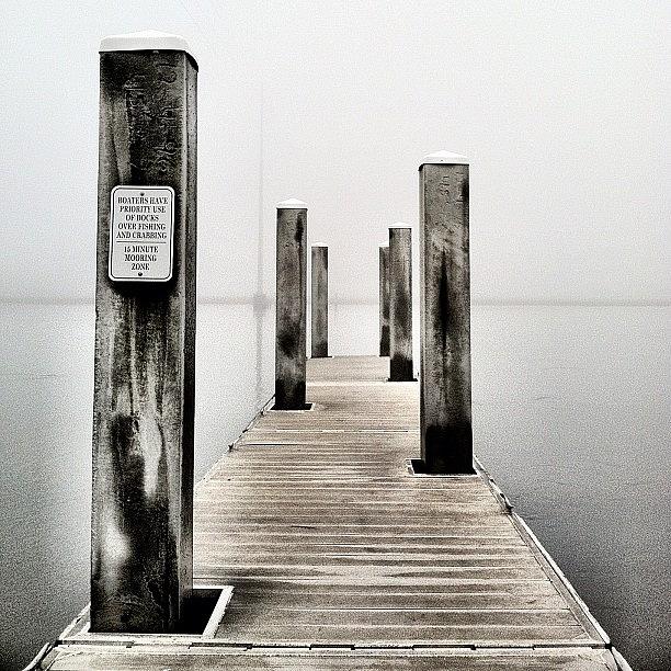 Heavy Fog Out On The Water Today Photograph by DCat Images