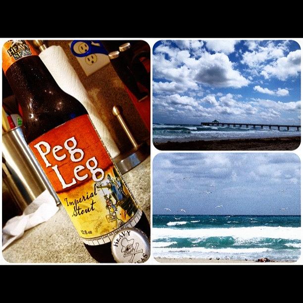 Beer Photograph - Heavy Seas. 😉 #pegleg #heavyseas by Emily W