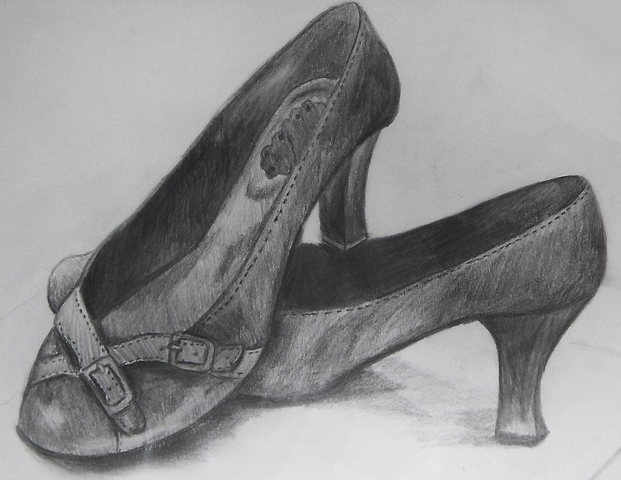 Heels 2008 Drawing by Paulina Lwowska - Fine Art America