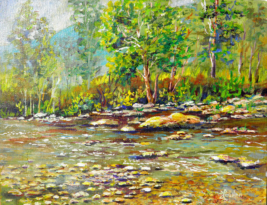 Helen Georgia Creek Painting by Lou Ann Bagnall