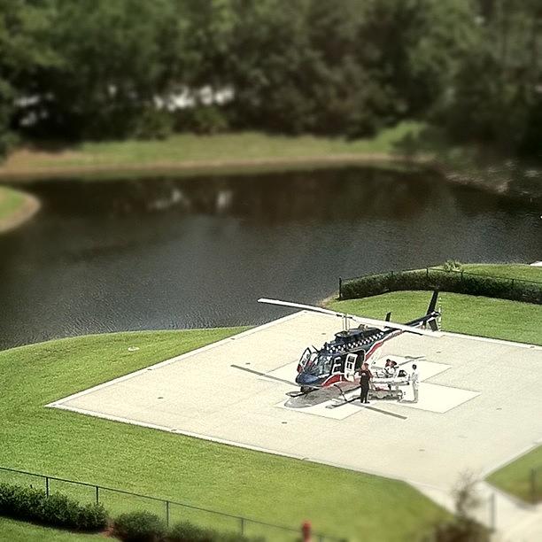 Helicopter Photograph - Helipad by James Davidson