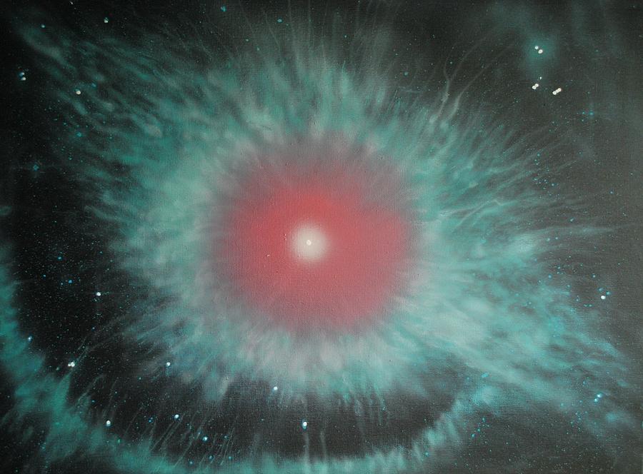 Space Painting - Helix Nebula by DC Decker