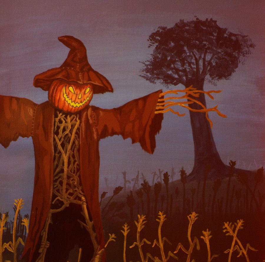 Halloween Painting - Helloween by Shawn OLeary