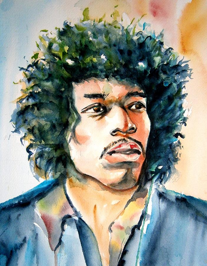 Hendrix Painting by Brian Degnon