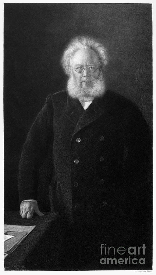 Portrait Photograph - Henerik Ibsen (1828-1906) by Granger
