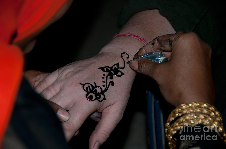 Henna Hand Digital Art by Carol Ailles