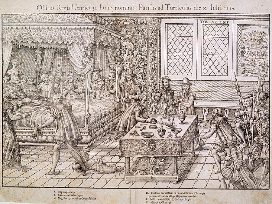 Paris Photograph - Henry II Of France Lies In Bed by Everett