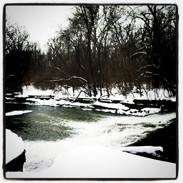 Winter Photograph - #henryford #snow #water #winter by Stacy Stylianou