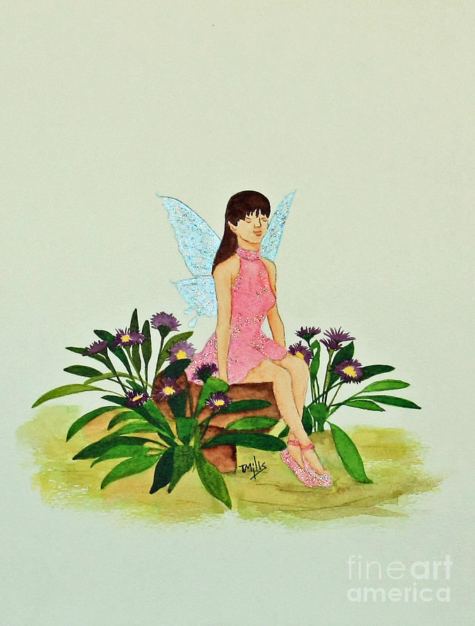 Her Secret Garden Painting by Terri Mills