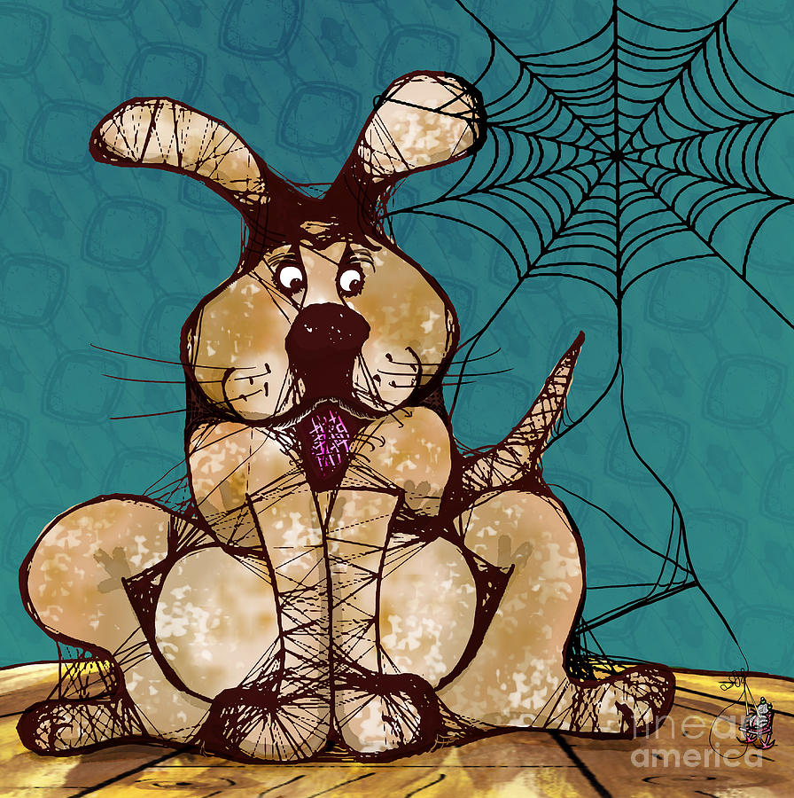 Her Woven Web Digital Art by Laura Brightwood