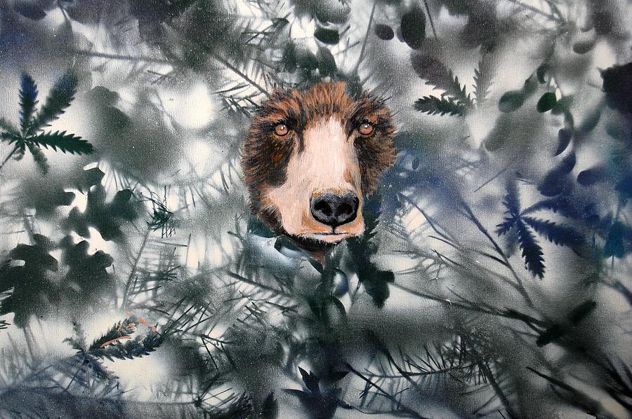 Nature Painting - Heres looking at you by Holly Smith