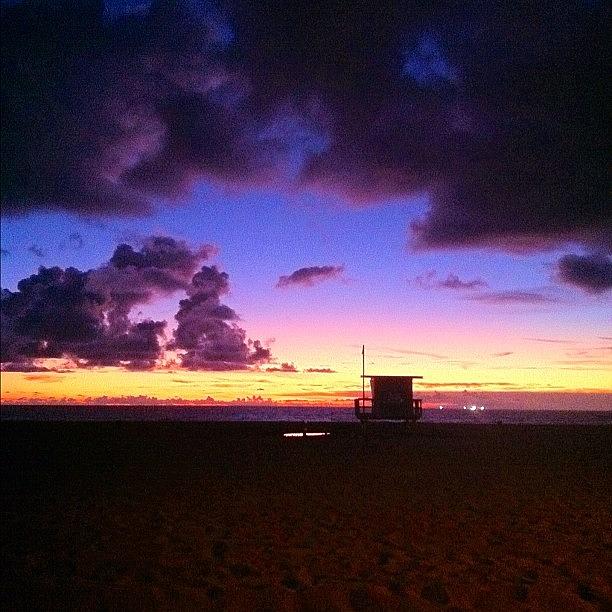 Sunset Photograph - Hermosa Beach Sunset- 10/11/12 by Tyler Rice