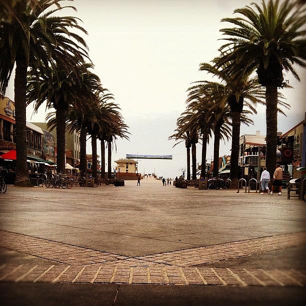 Pier Photograph - #hermosabeach #pier #plaza #outdoors by Tyler Rice