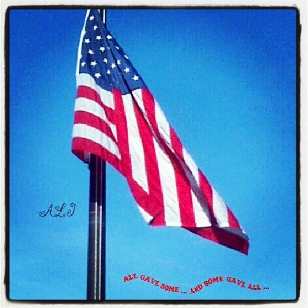 Flag Photograph - #heroes #veterans #pow #mia #fallen by Andi Lockett-johnson