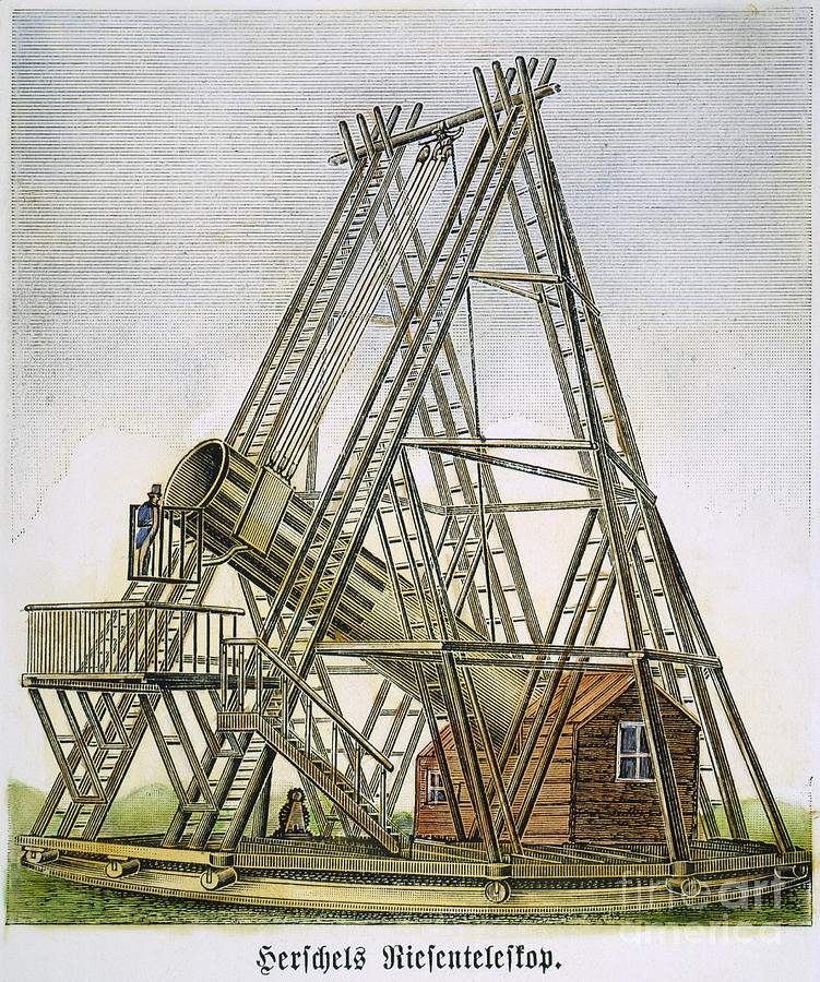 Telescope Photograph - Herschels Telescope, 1789 by Granger