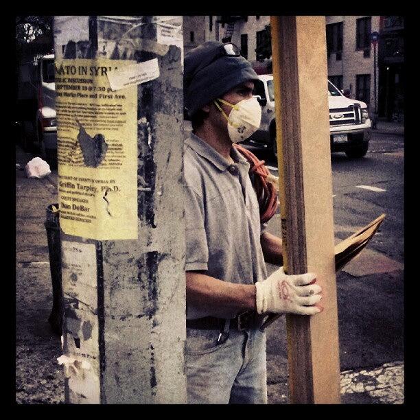 Labor Photograph - Hes On That #earlymorningrind Nd Here by Abdiel Munoz