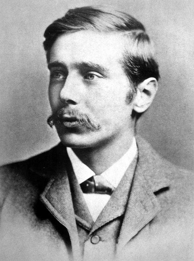 Portrait Photograph - H.g. Wells, Author As A Young Man by Everett