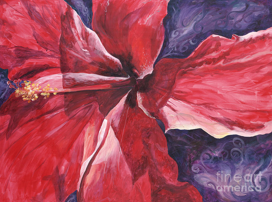 Impressionism Painting - Hibiscus by Tanya Kimberly Orme
