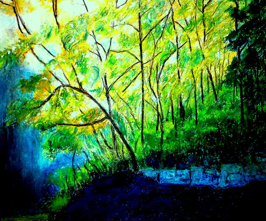 Tree Painting - Hidden Corner by Kent Whitaker