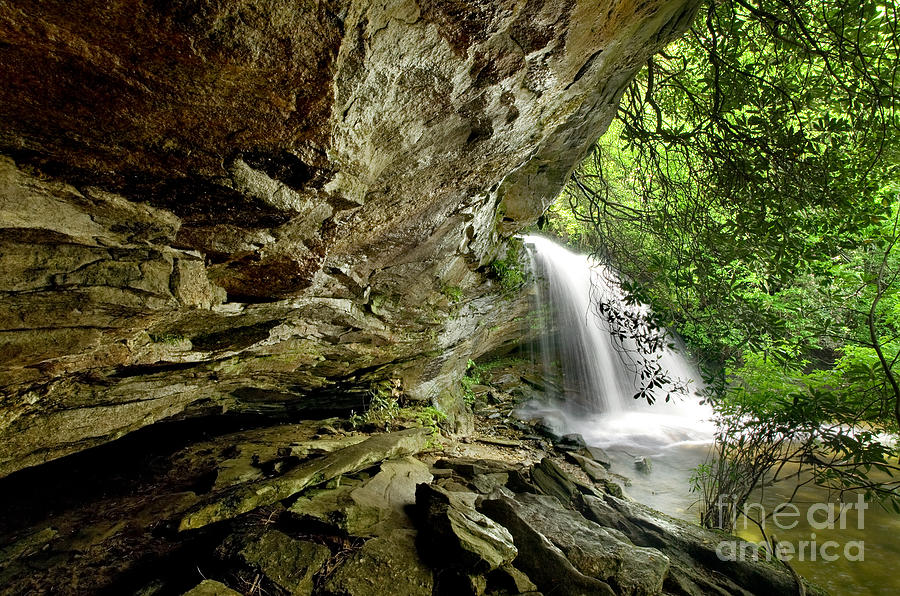 Jungle Photograph - Hidden Forest Waterfall by Matt Tilghman