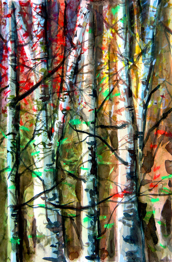 Hiding in the Forest Painting by Mindy Newman