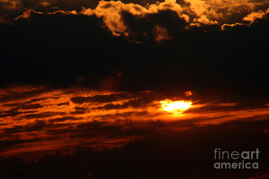 Hiding Sunset Photograph by Susan Stevenson