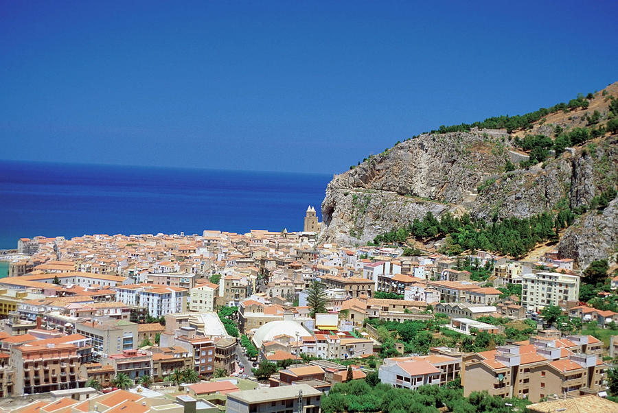 High Angle View Of Cefalu, Sicily, Italy Photograph by Medioimages/Photodisc