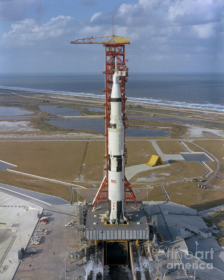 High Angle View Of The Apollo 4 Photograph By Stocktrek Images - Fine 