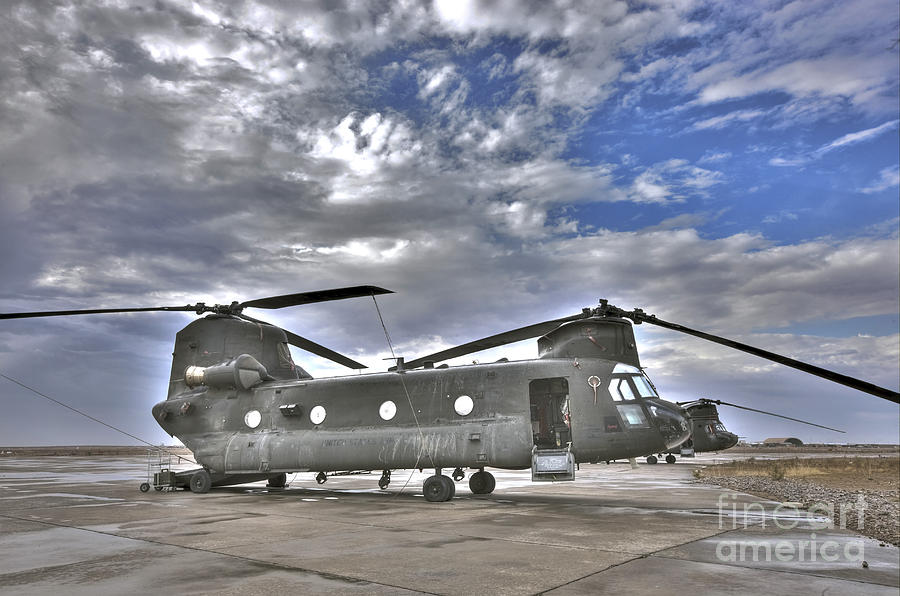 High Dynamic Range Image Of A Ch-47 Photograph by Terry Moore
