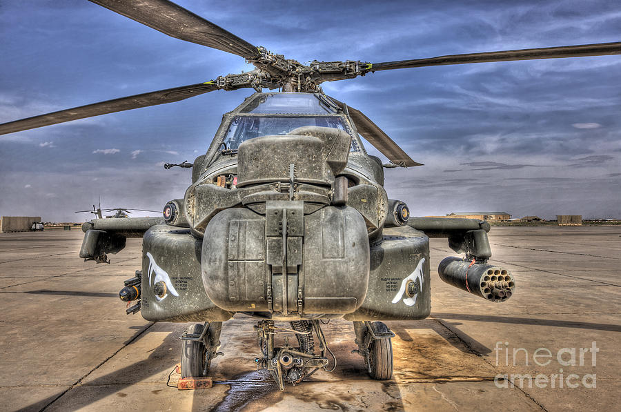 High Dynamic Range Image Of An Ah-64d Photograph by Terry Moore