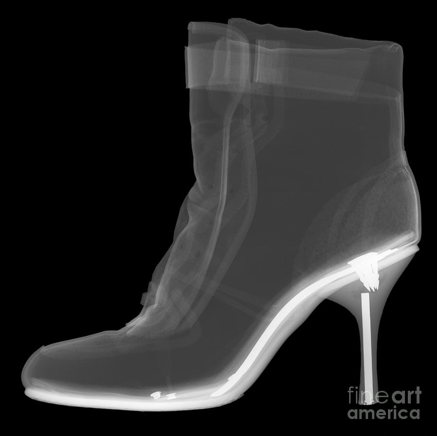 High Heel Boot Xray Photograph by Ted Kinsman