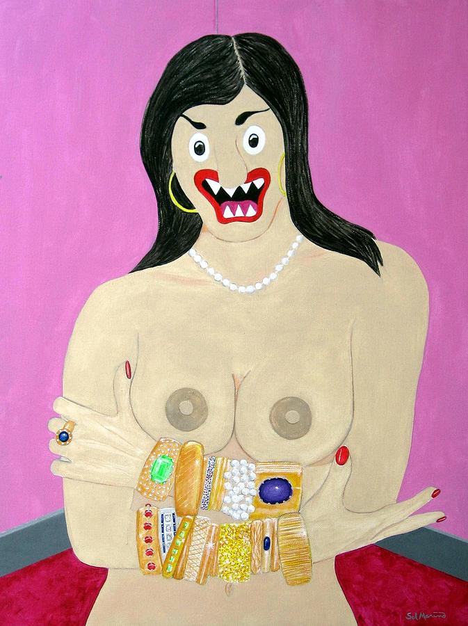 Nude Painting - High Maintenance by Sal Marino