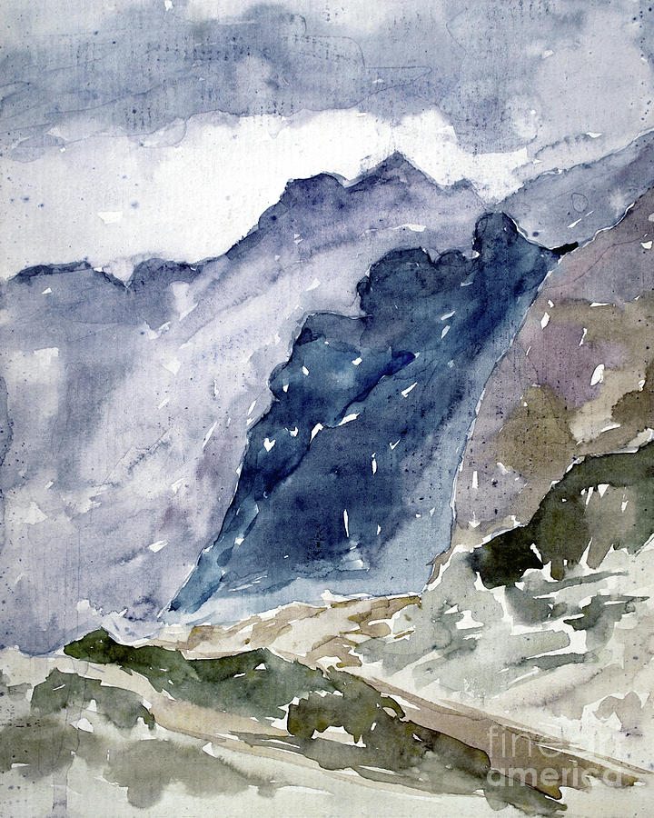 High Mountains Painting by Dariusz Gudowicz
