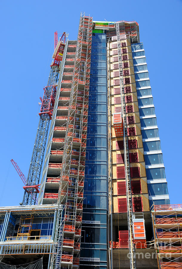 High Rise Office Building Construction Photograph by Gary Whitton