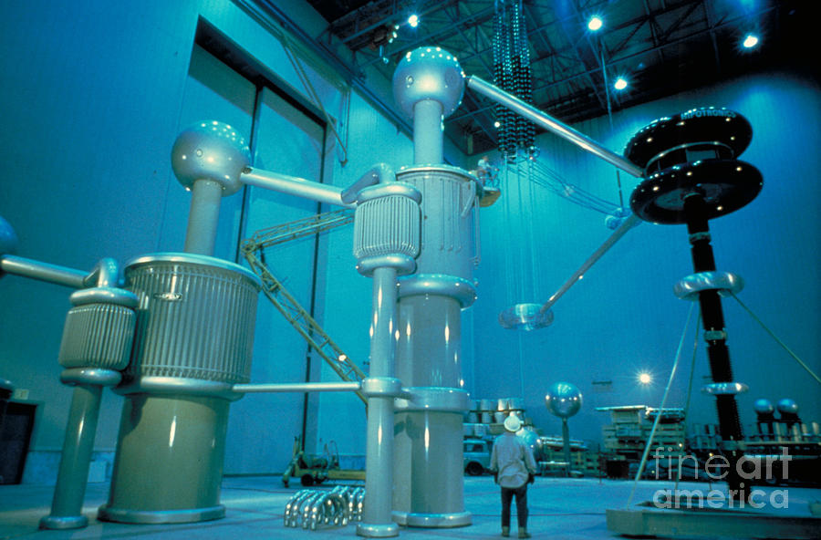 High Voltage Test Lab Photograph by DOE/Science Source