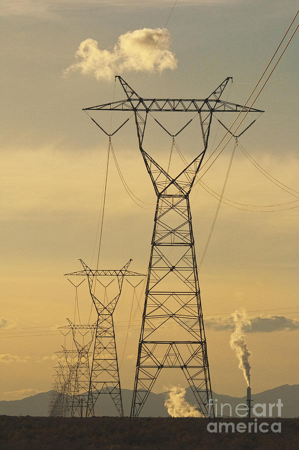 High Voltage Power Lines Tower