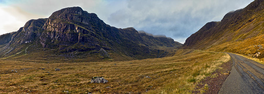 Highland cliff panorama Photograph by Gary Eason