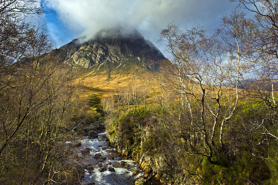 Highland landscape featuring Buachaille Etive Mor Photograph by Gary Eason