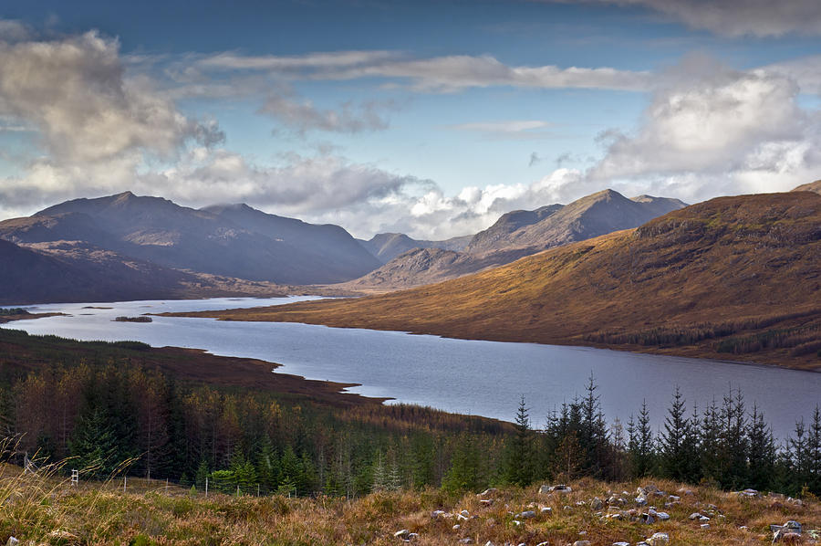 Highland view Loch Loyne  Photograph by Gary Eason