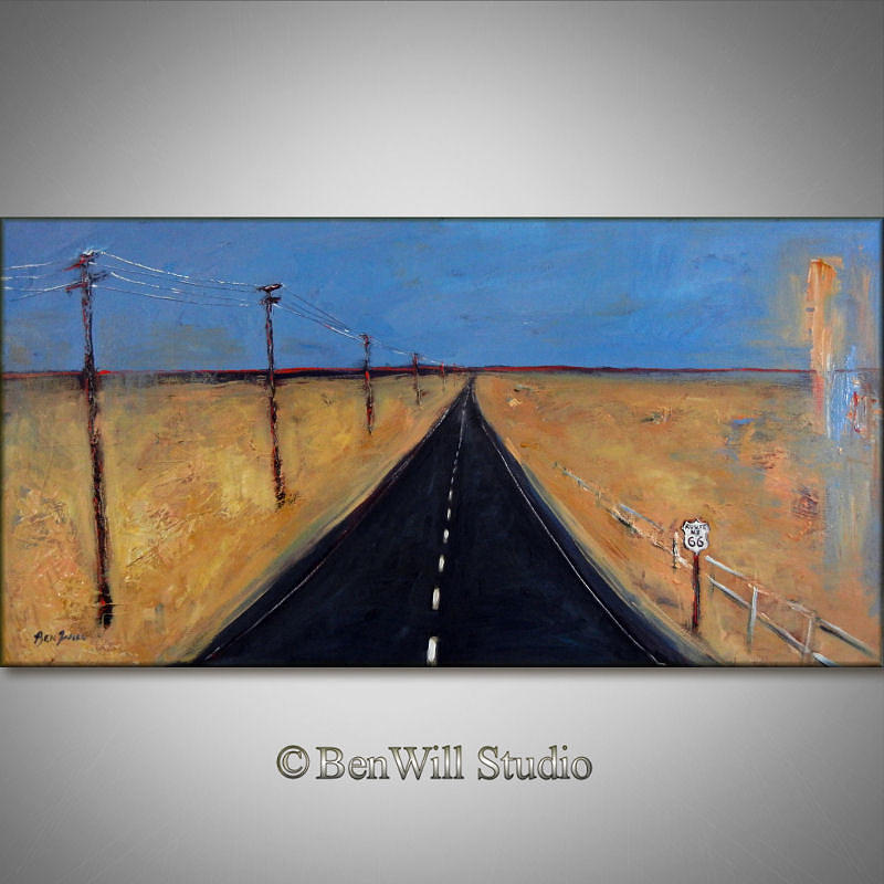 Highway Route 66 Painting by BenWill | Fine Art America