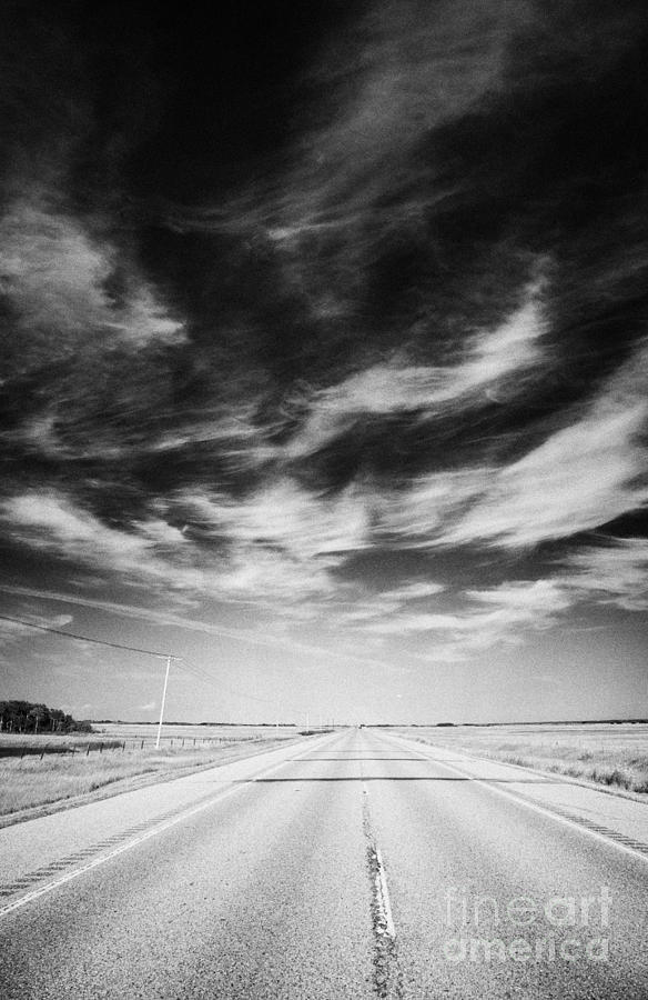 Highway Through Land Of The Living Skies Saskatchewan Canada Photograph ...