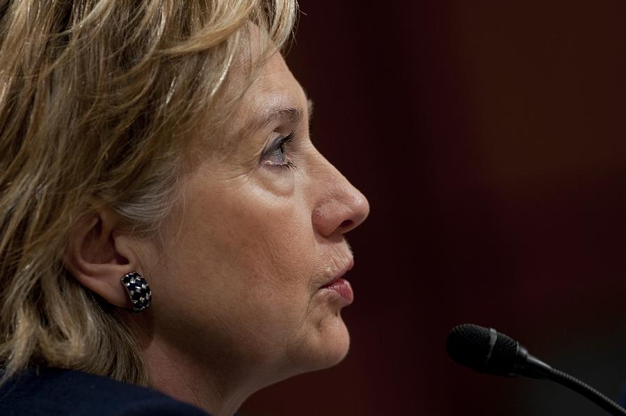 Hillary Clinton Testifies To The Senate Photograph By Everett - Fine ...