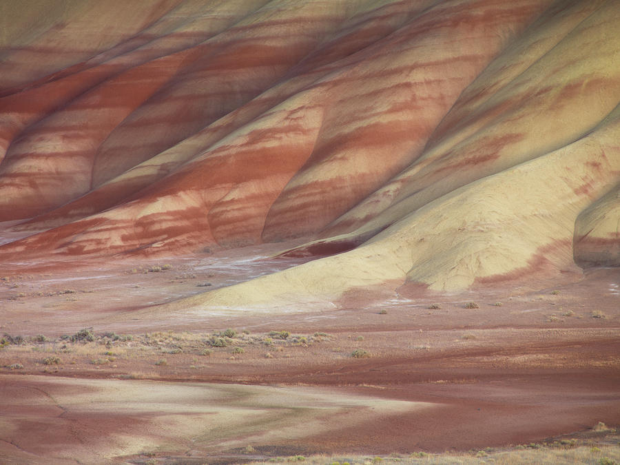 Hills Painted by Earth Minerals Photograph by Leland D Howard