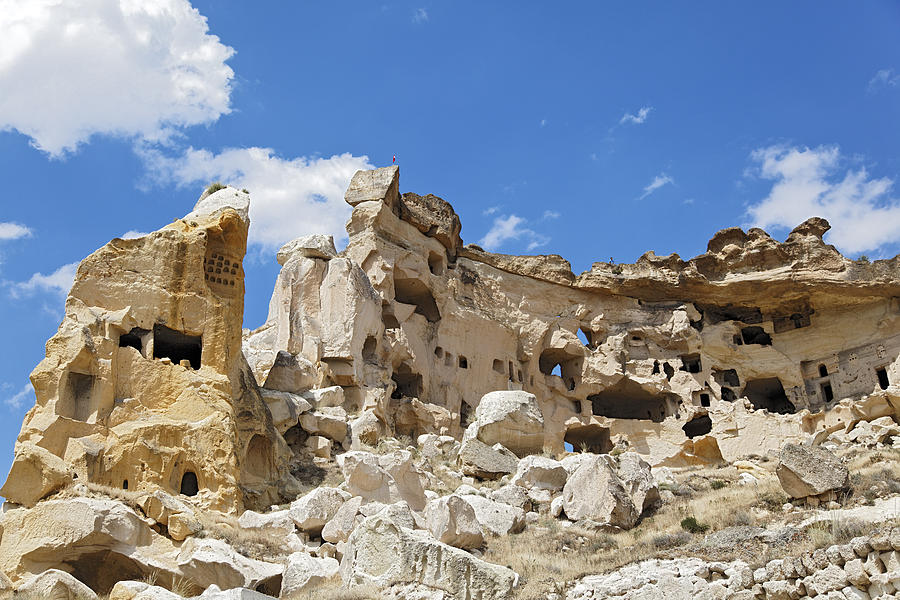 Hillside Cave Village And Ancient Township Photograph by Kantilal Patel