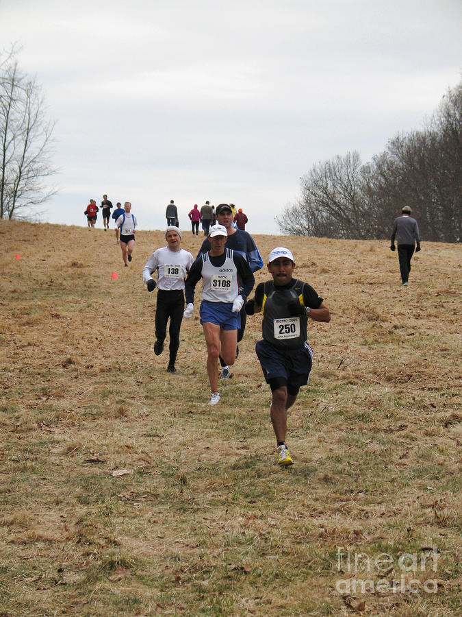 Hilly Cross Country Race Photograph by William Kuta