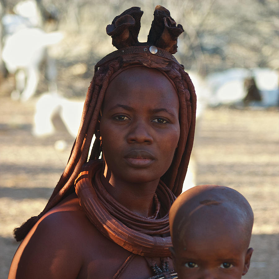 Himba Mother And Child Photograph by David Kleinsasser