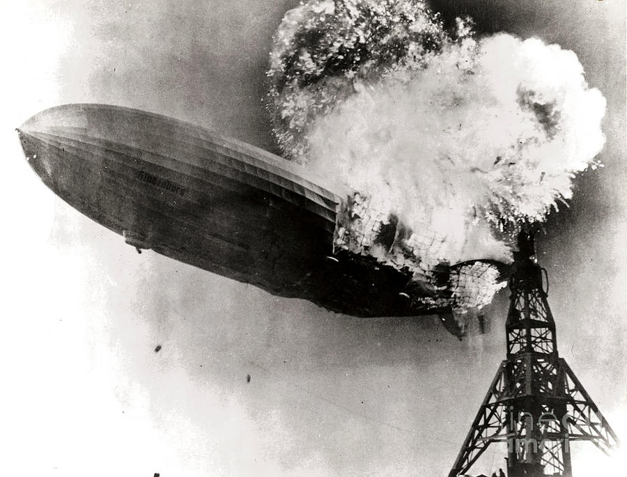 Hindenburg Disaster, May 6th, 1937 Photograph by Photo Researchers