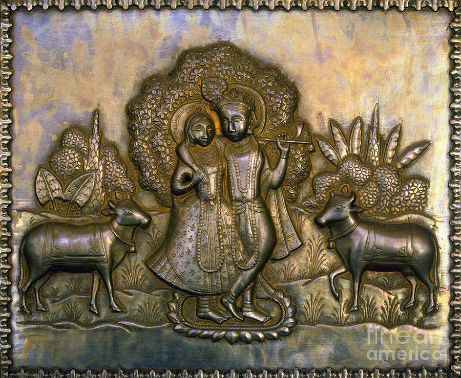 Hinduism: Shepherd Deity Photograph by Granger